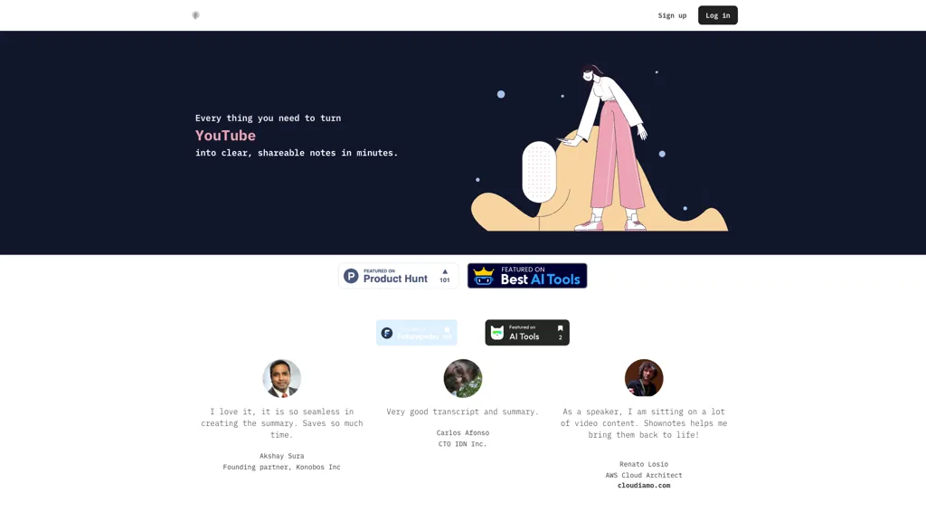 Shownotes screenshot