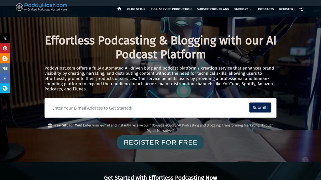 PoddyHost.com screenshot