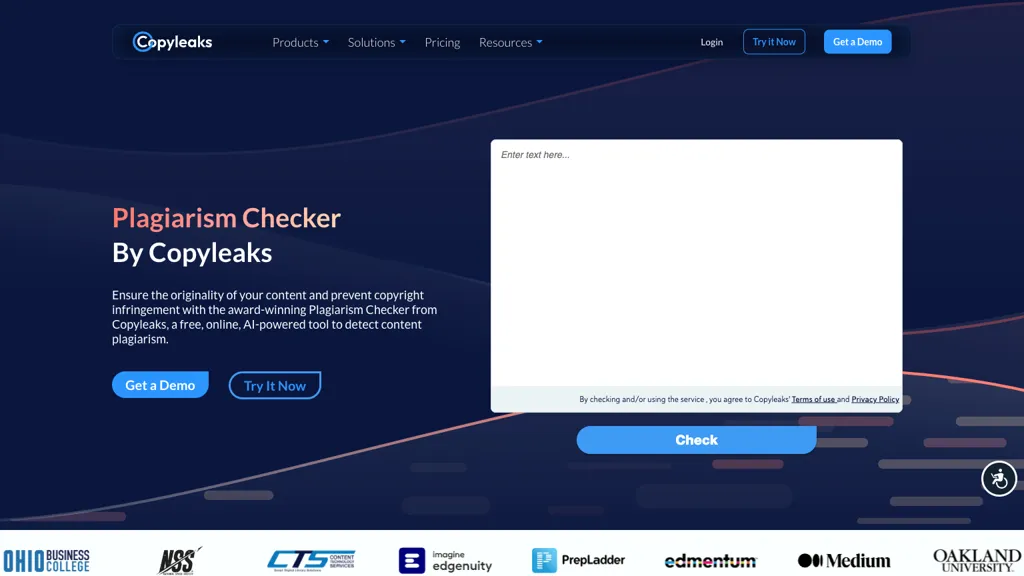 Copyleaks - Plagiarism detector screenshot