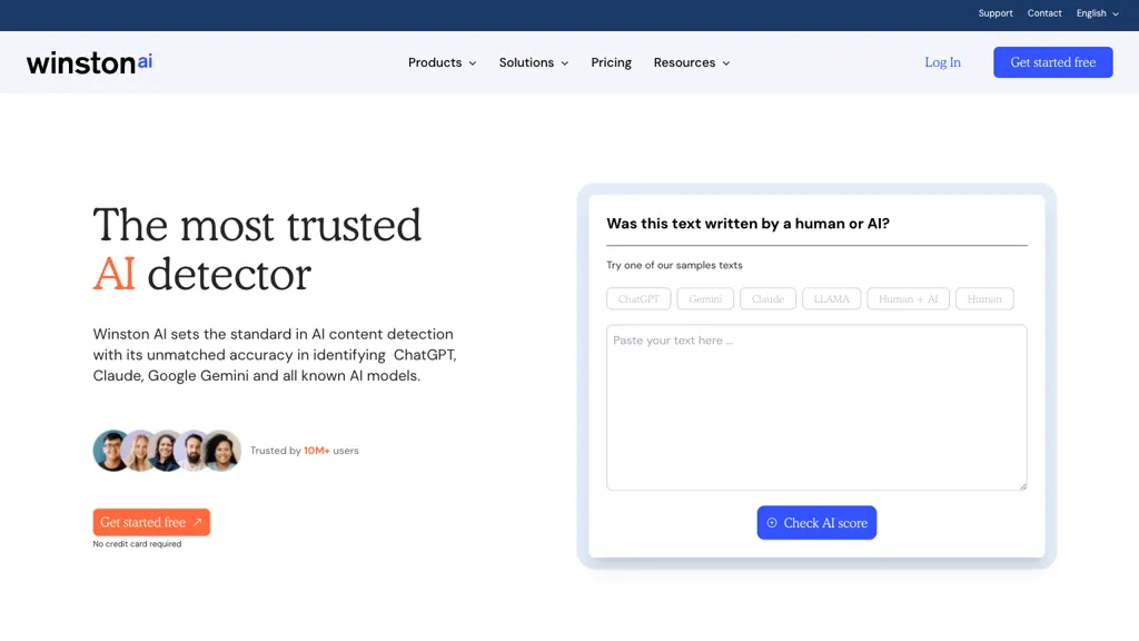 Winston AI screenshot