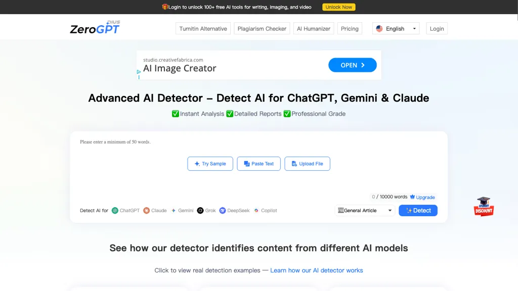 ZeroGPT Plus screenshot