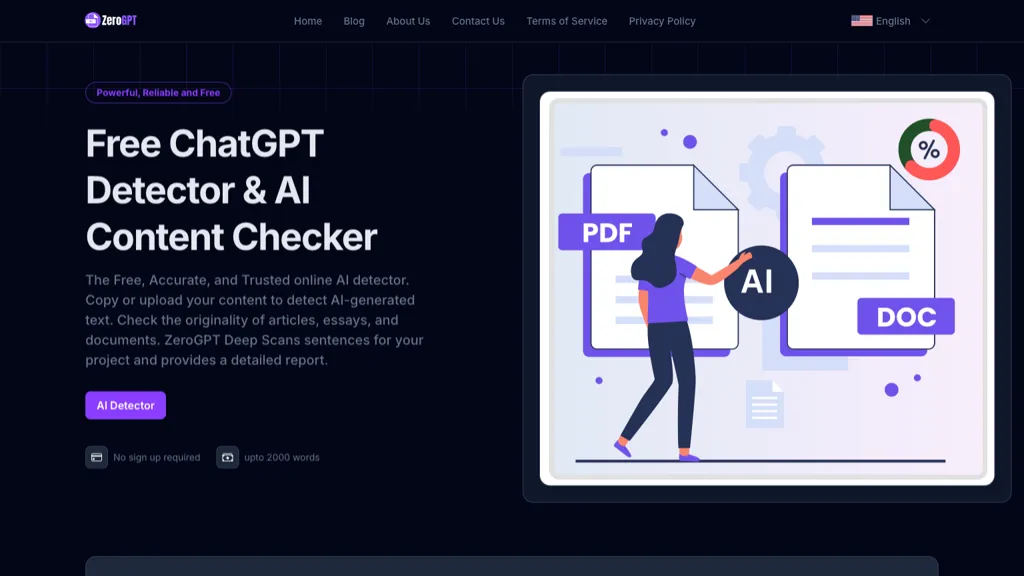 ZeroGPT.Tools screenshot