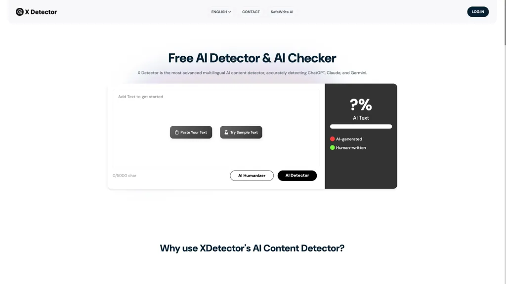 X Detector screenshot