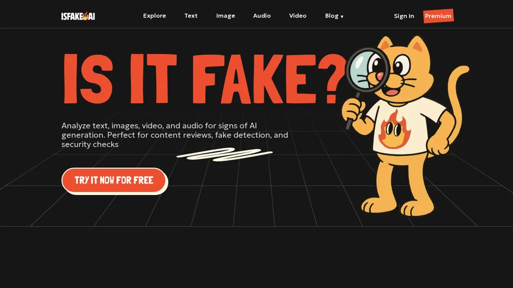 isFake AI screenshot