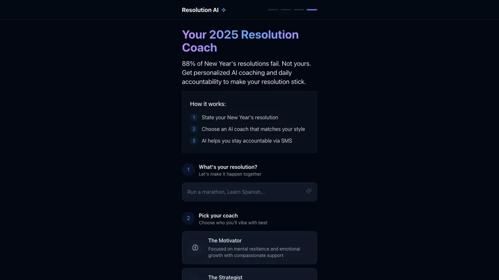 Resolution Coach screenshot