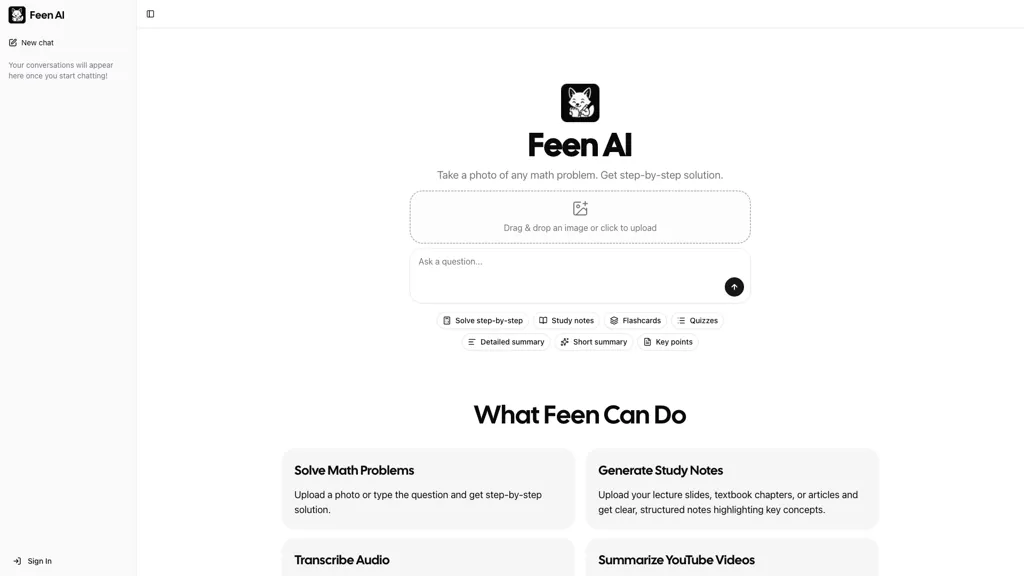 Feen AI screenshot