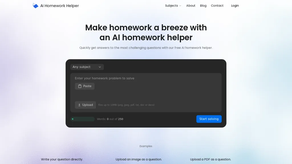 AI Homework Helper screenshot