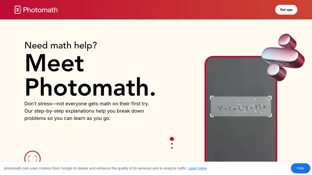 photomath.com screenshot