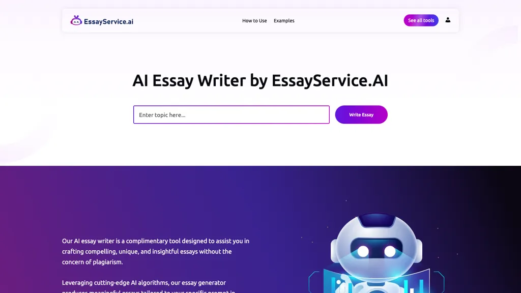 EssayService.ai screenshot