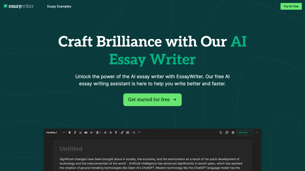 EssayWriter screenshot