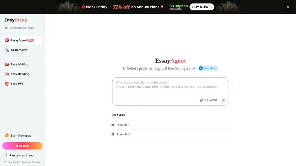 EasyEssay screenshot