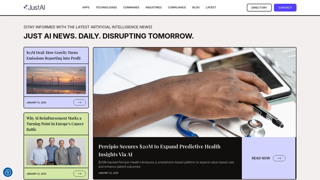 JustAINews screenshot