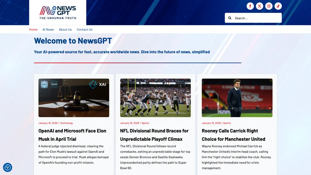 NewsGPT screenshot
