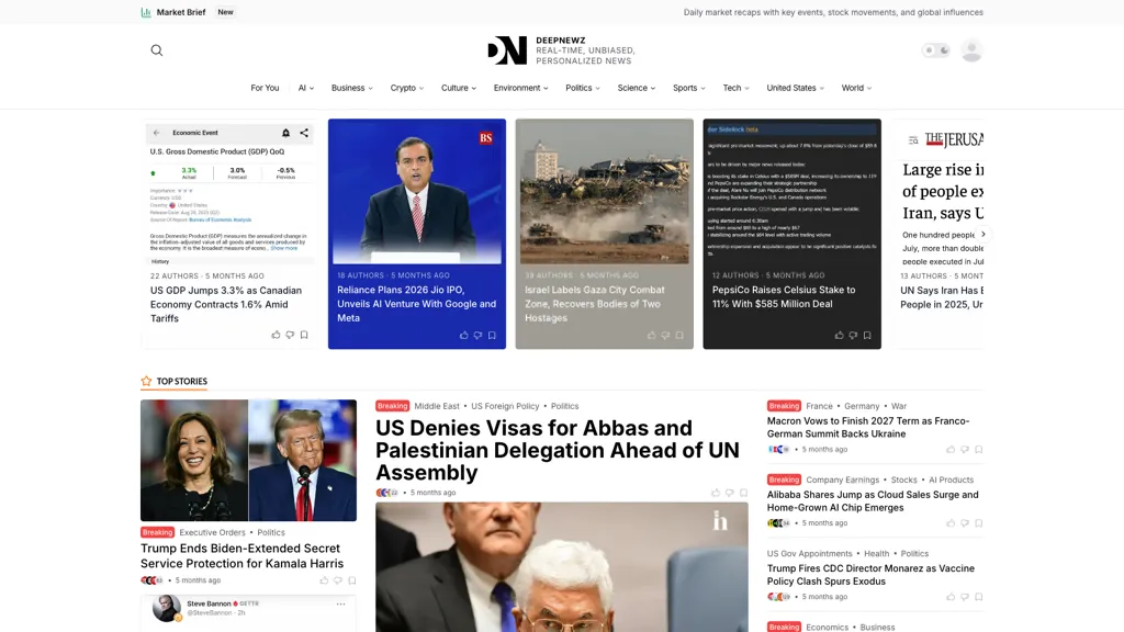 DeepNewz screenshot
