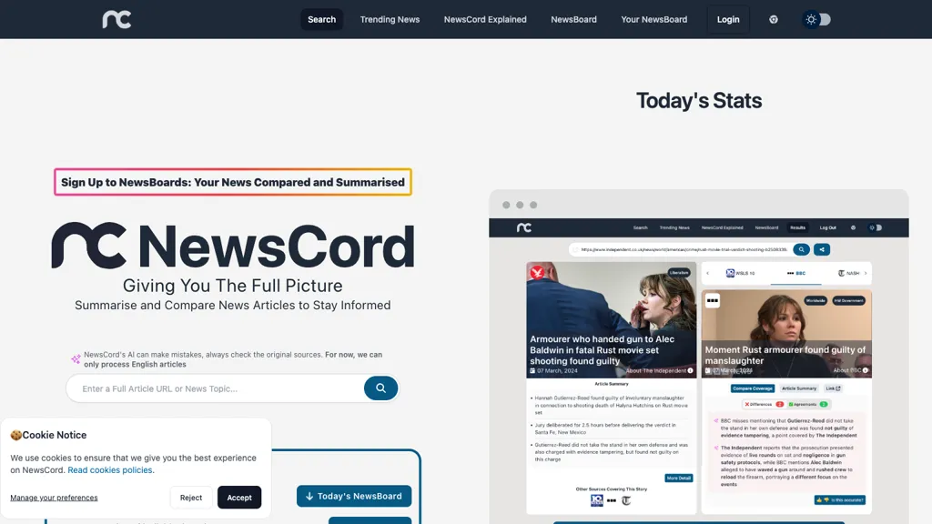 NewsCord screenshot