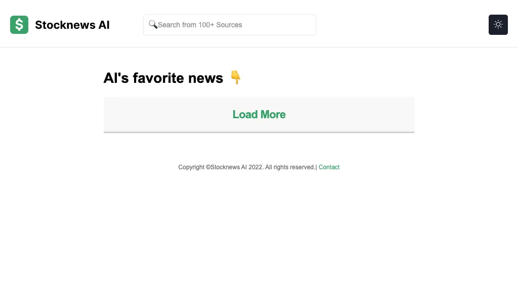 Stocknews AI screenshot