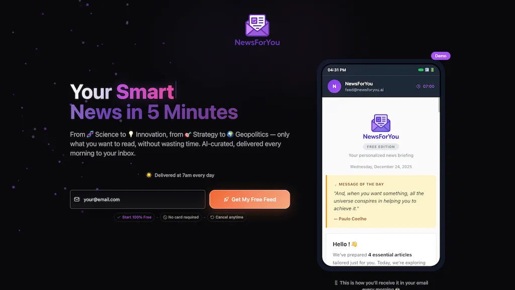 NewsForYou screenshot