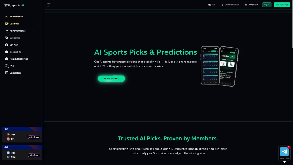 Mysports.AI screenshot