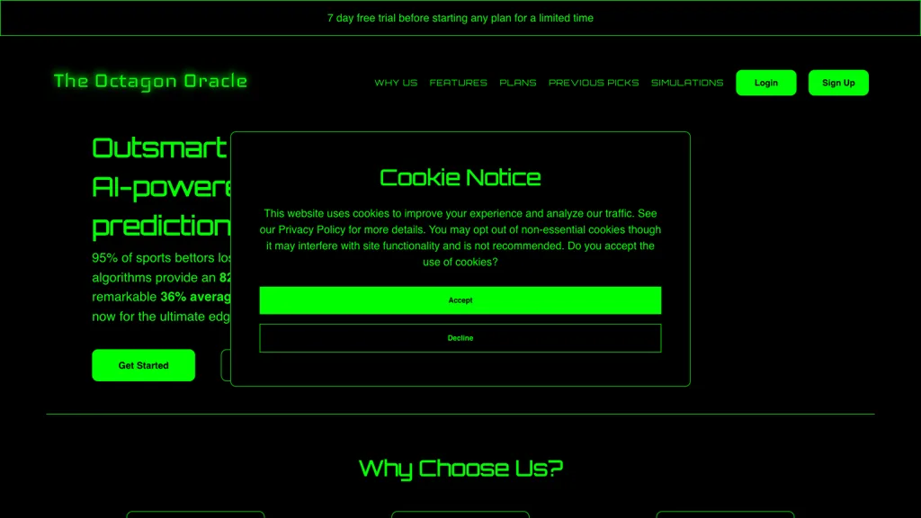The Octagon Oracle screenshot
