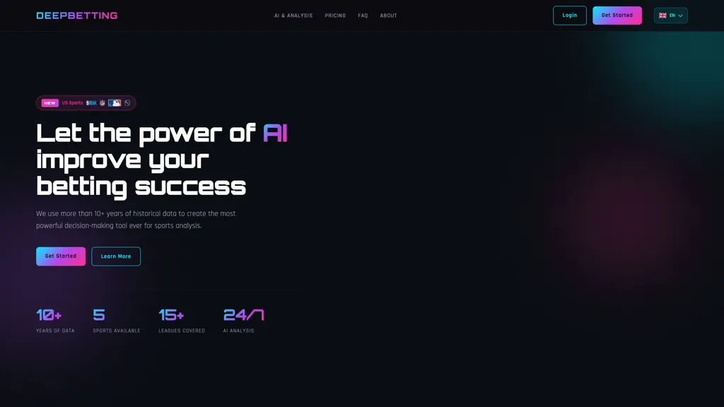 Deepbetting.io screenshot