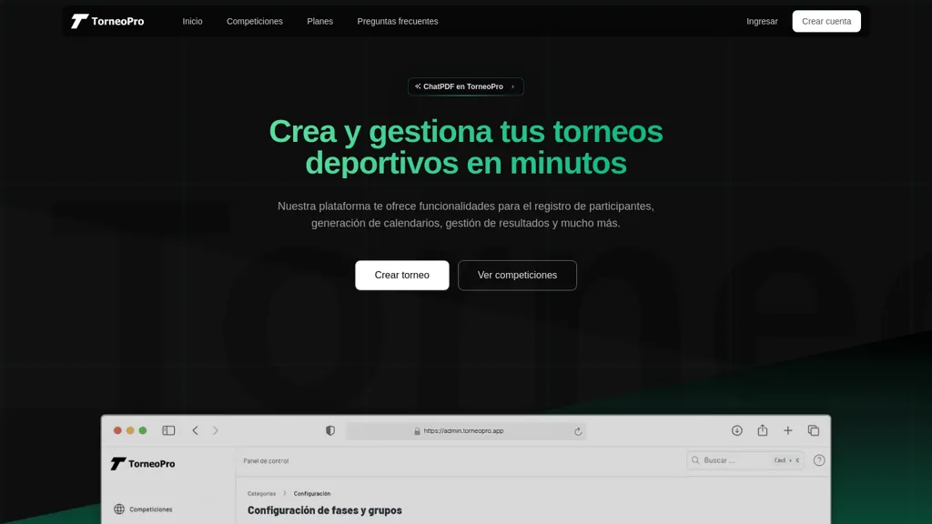 TorneoPro screenshot