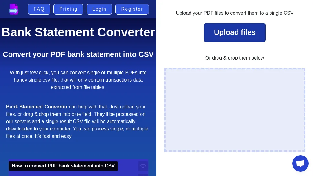 Bank Statement Converter screenshot