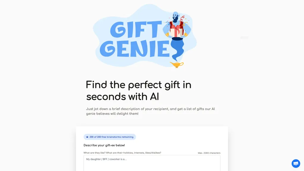 Gift Genie AI screenshot