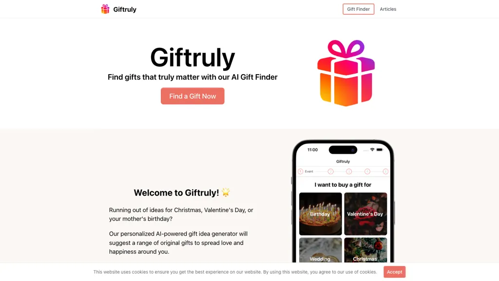 Giftruly screenshot