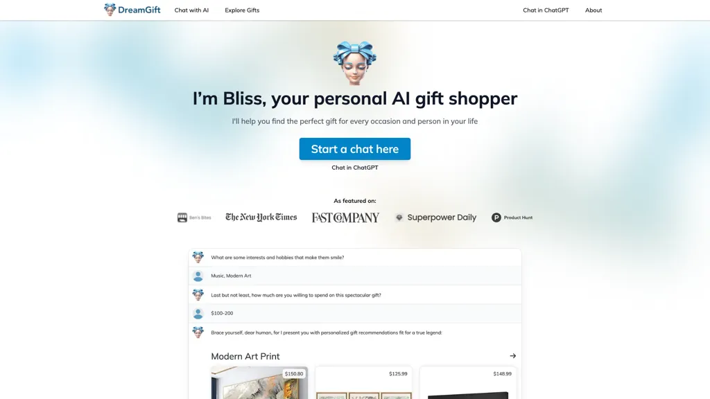 DreamGift screenshot