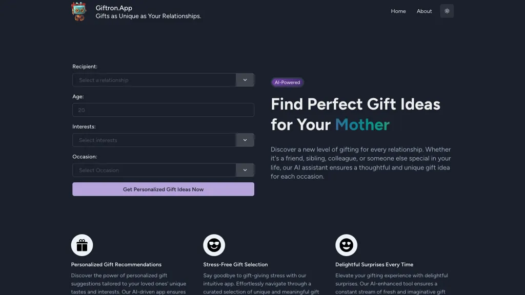 Giftron screenshot