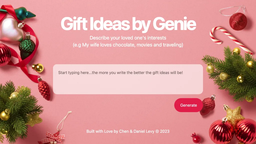 Gifts Genie screenshot