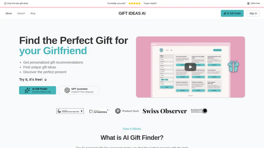 giftideasai.com screenshot