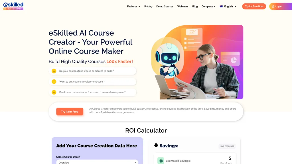 Eskilled ai course creator screenshot