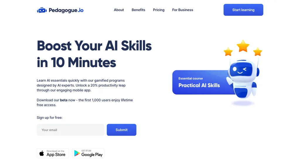Pedagogue AI screenshot