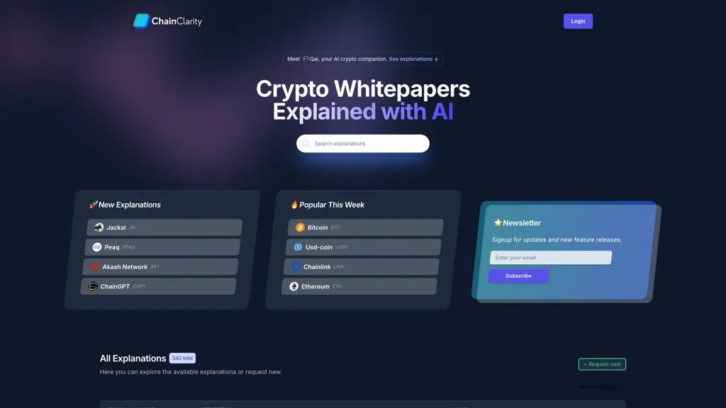 ChainClarity screenshot