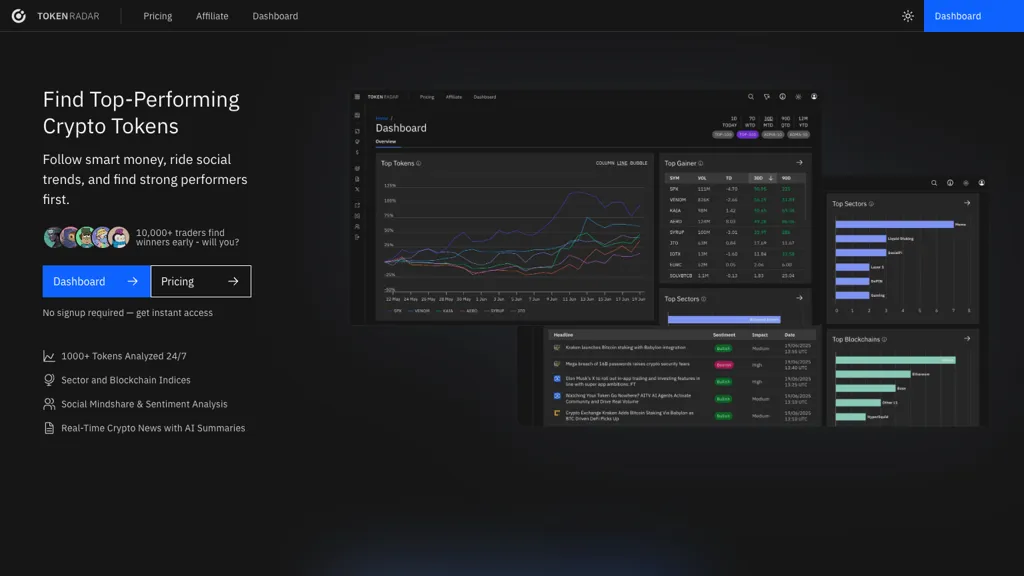 Token Radar screenshot