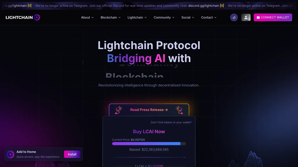 Lightchain ai screenshot