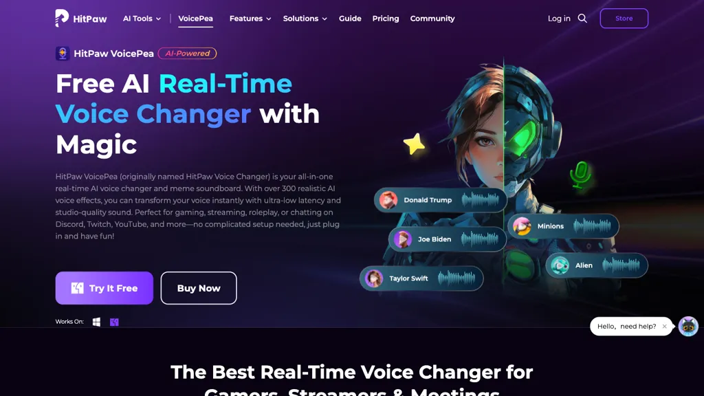 Hitpaw Voice Changer screenshot