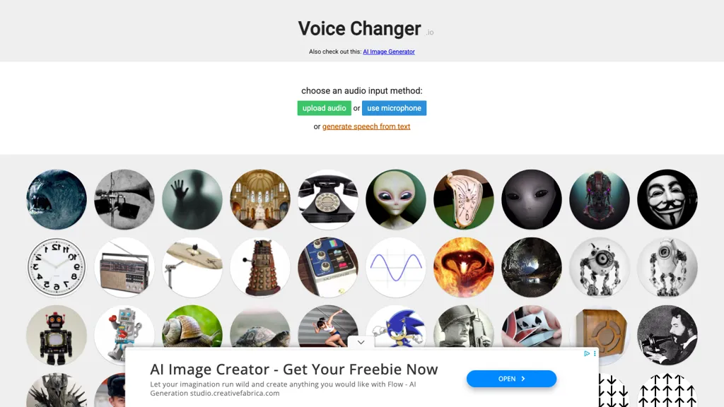 Voicechanger.io screenshot