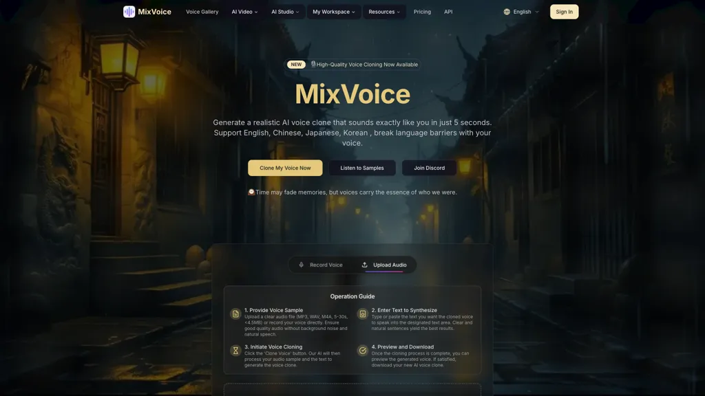 Free Voice Cloning screenshot