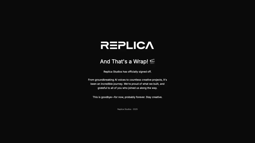 Replicastudios screenshot