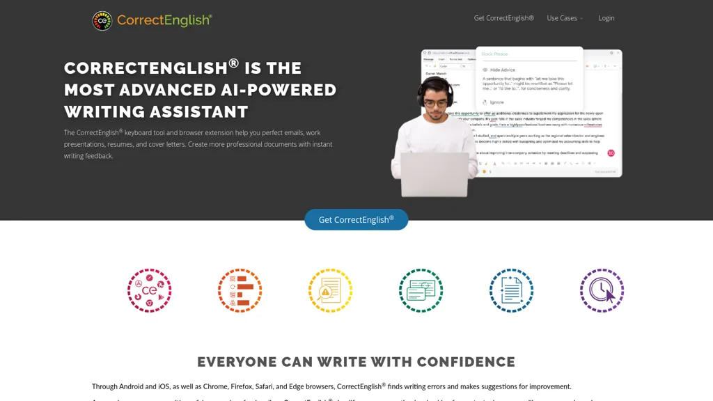 Correctenglish.com screenshot