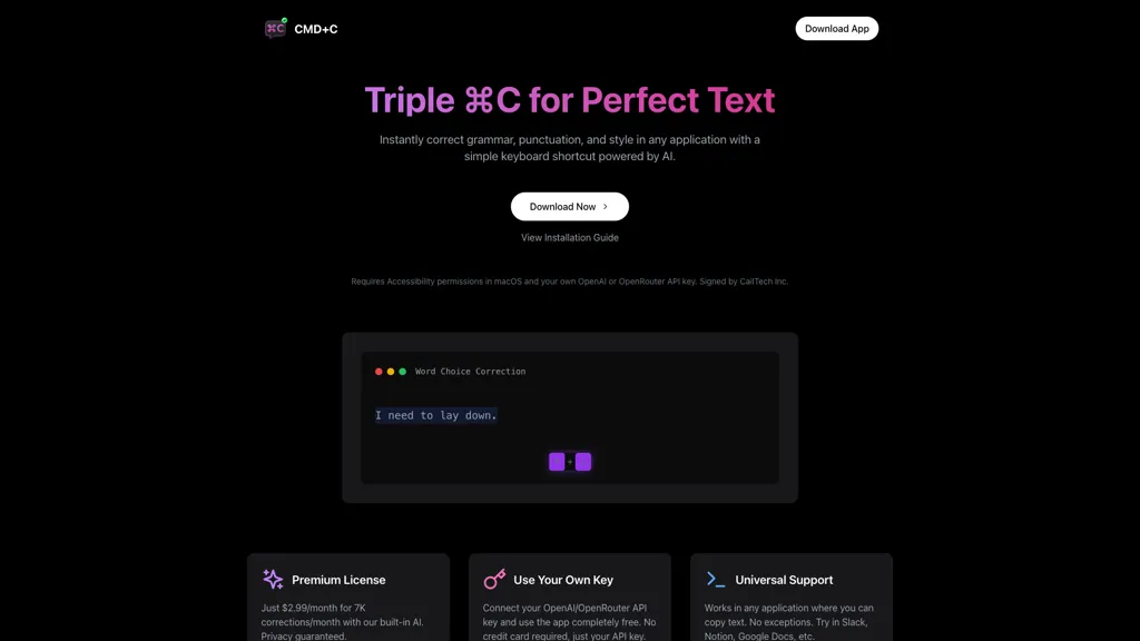 CMD-C.app screenshot