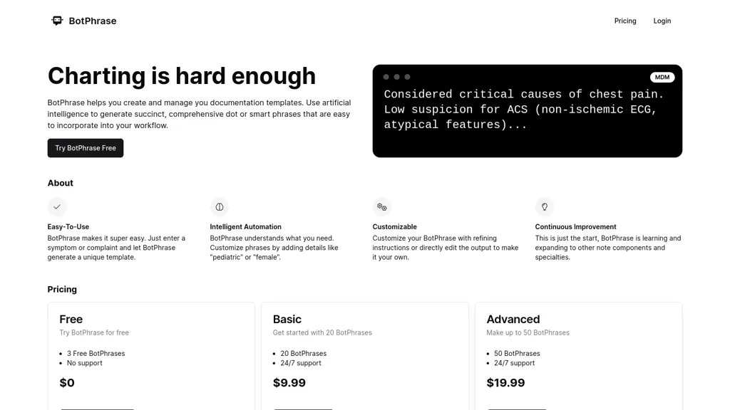 BotPhrase screenshot