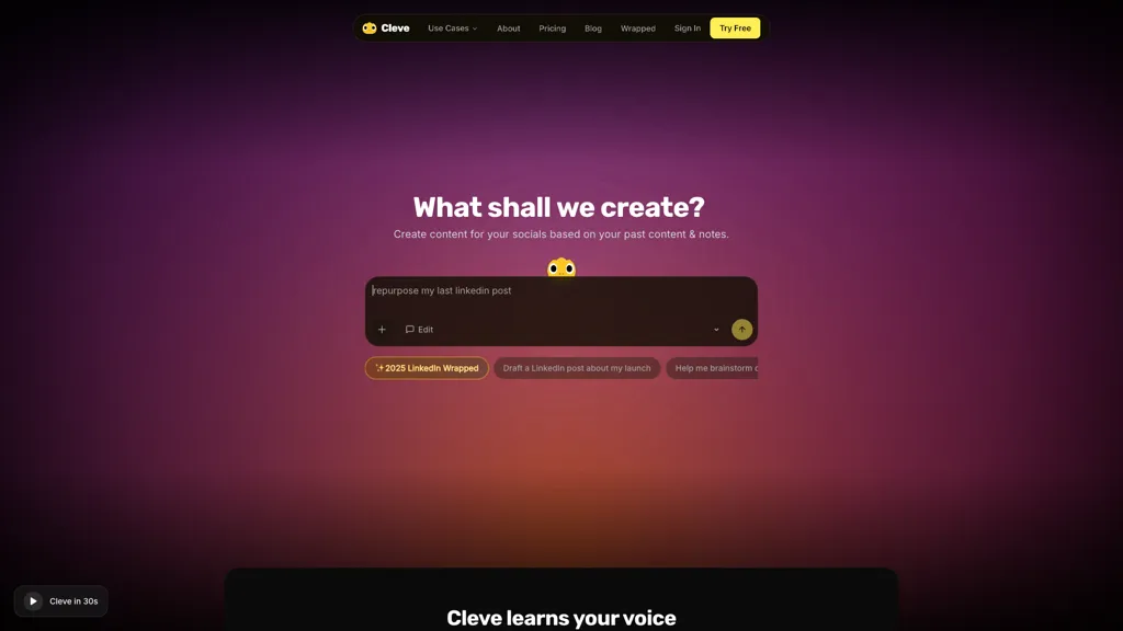 Cleve screenshot