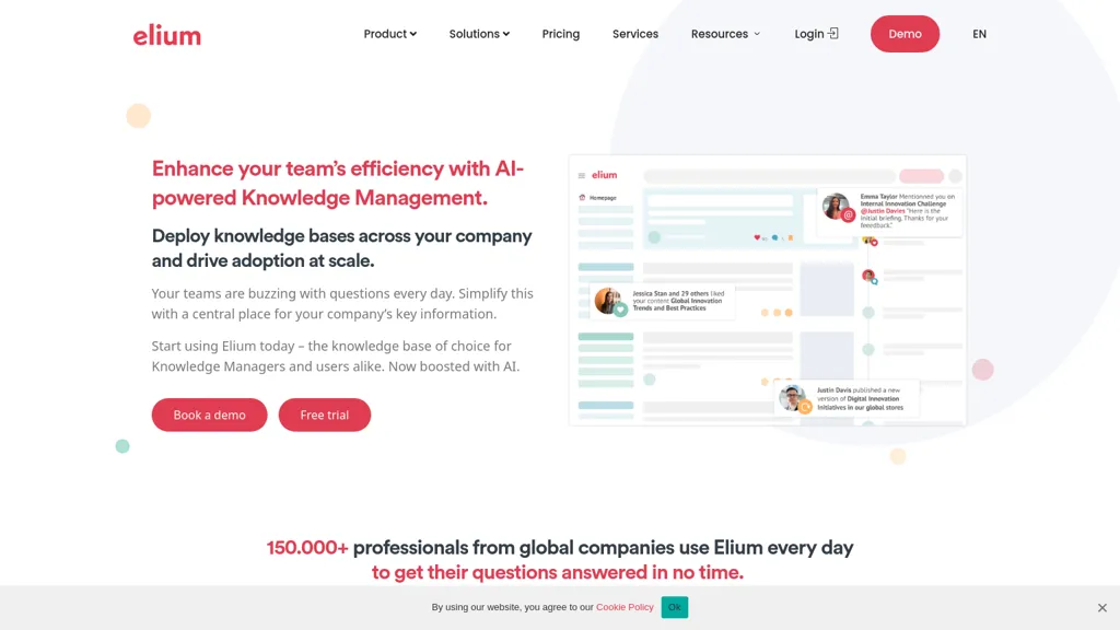 Elium.com screenshot
