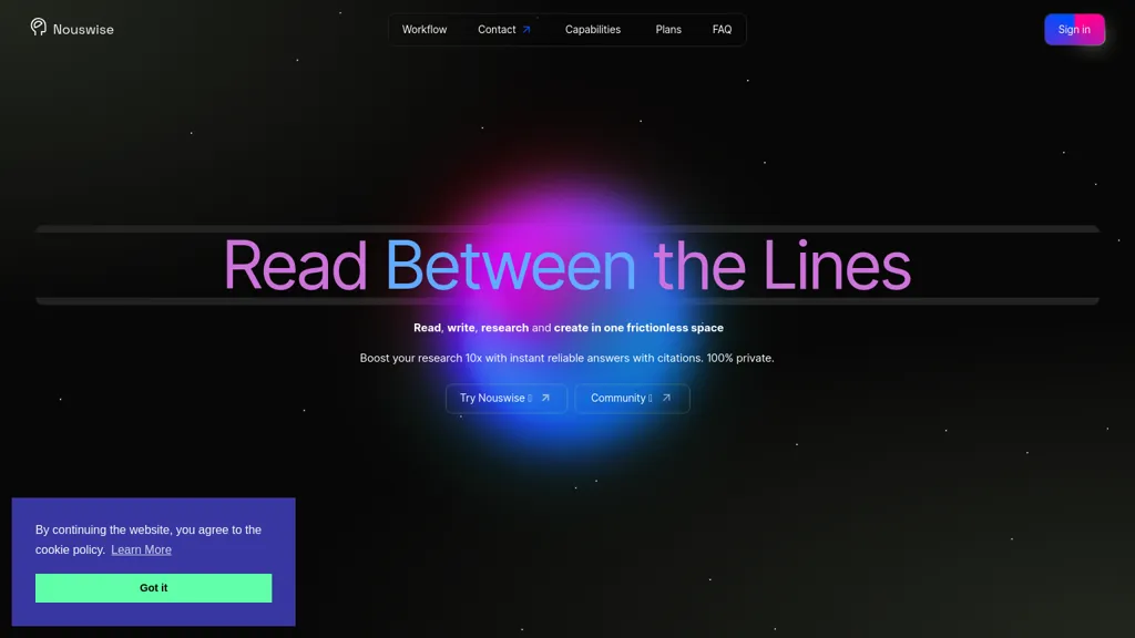 Nouswise screenshot