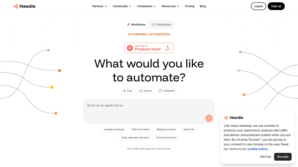 Needle.app screenshot
