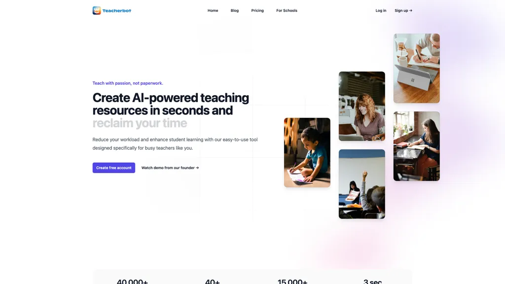 Teacherbot screenshot