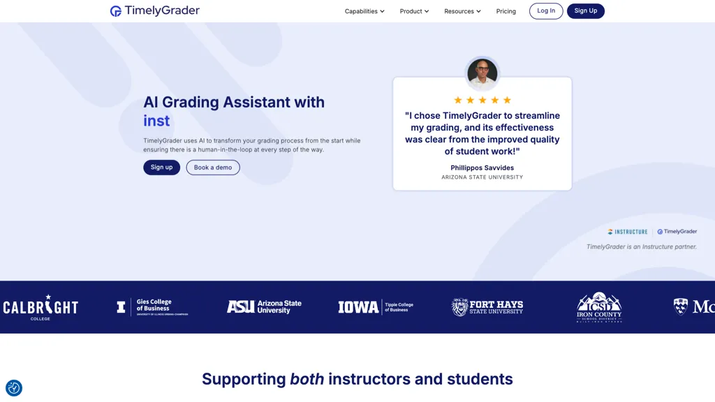 TimelyGrader screenshot